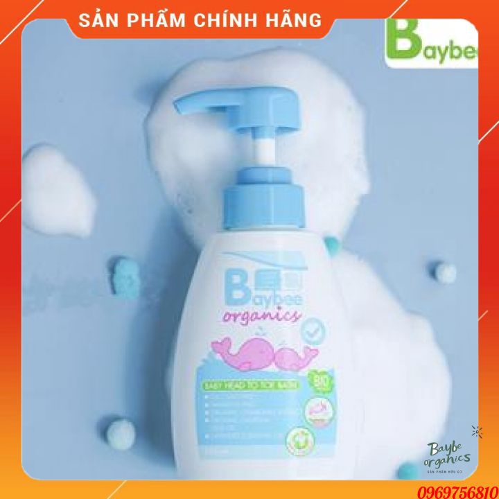 Sữa tắm gội cho bé CHIẾT XUẤT HỮU CƠ không chất hóa học, không chất tẩy gây hại bào mòn da bé