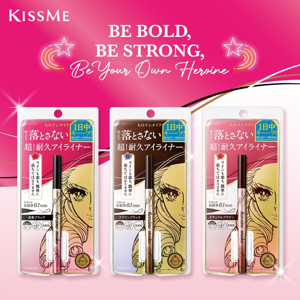 Chì kẻ mắt nước Kiss Me Heroine Make Prime Liquid Eyeliner Rich Keep siêu bền màu 6g