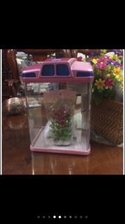 Bể cá mini ,kt 20.16.27cm(combo:bể, bơm , đèn,tiểu cảnh)