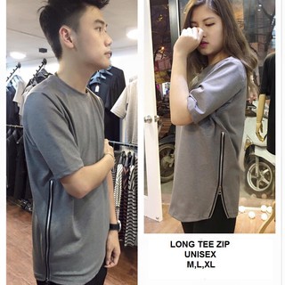 Áo Thun Longtee Basic Zip Eo Unisex
