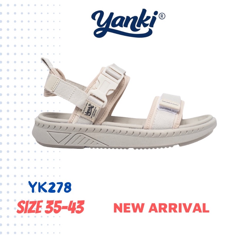 Giày Sandal Nam Nữ Thời Trang Quai Ngang Thể Thao YANKI Streetstyle YK278