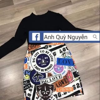 Set chan váy áo thun xịn xò