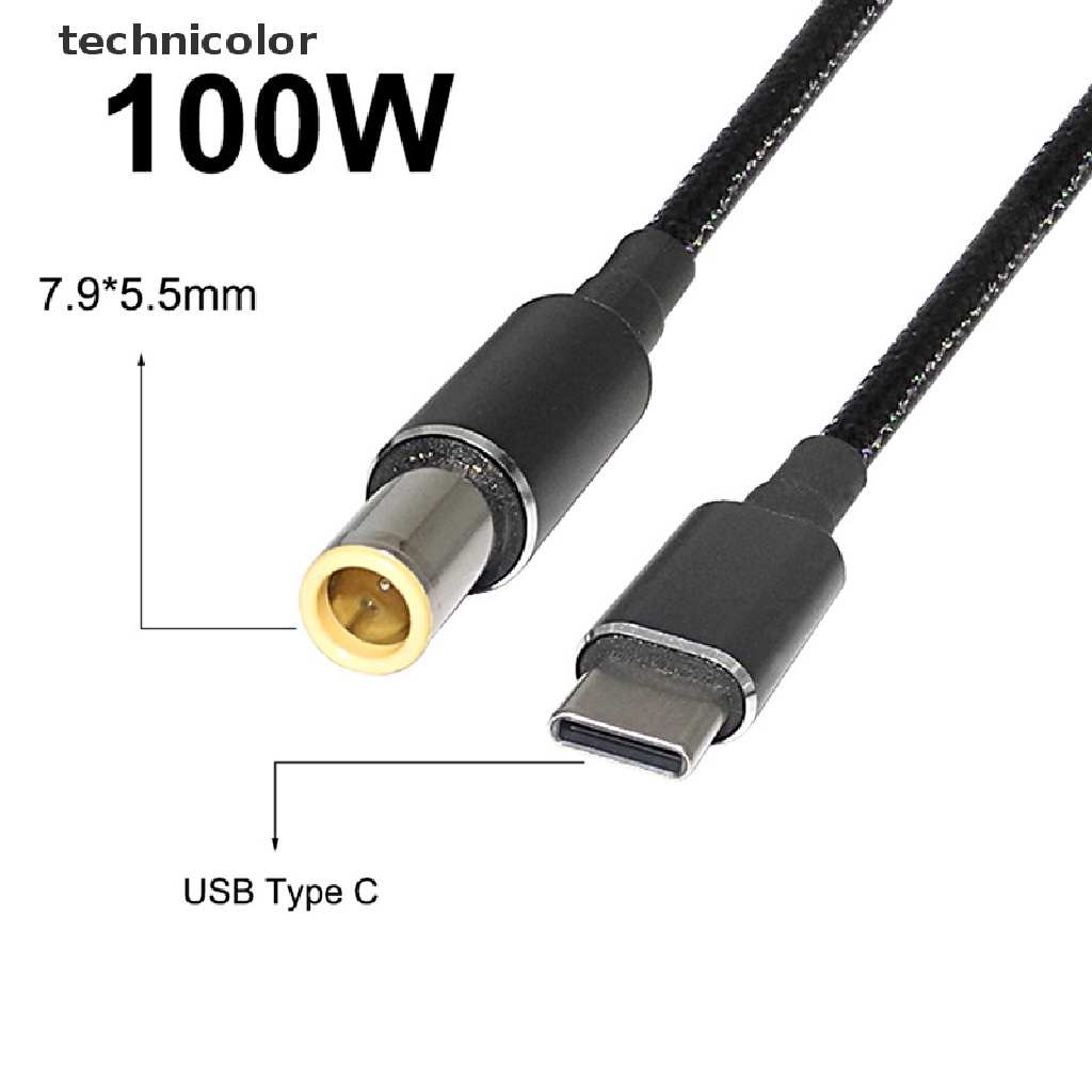 Dây Cáp Sạc Usb Type C 100W Cho Laptop Hp Asus Lenovo TYG