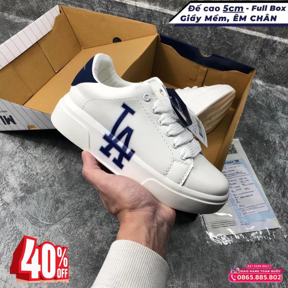 Giày MLB MCQ in chữ NY LA hàng cao cấp nam nữ, Giày MLB MC Queen tôn dáng tăng chiều cao cực hot 2022