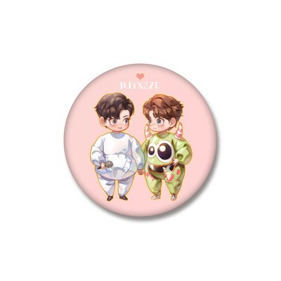 Huy hiệu cài áo IN HÌNH Bác Quân Nhất Tiêu Tiêu Chiến Vương Nhất Bác dễ thương xinh xắn idol thần tượng cpop