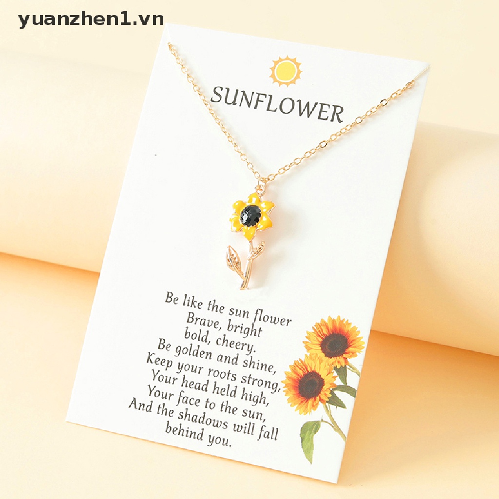 Vòng cổ Mặt Hoa Hướng Dương Thời Trang Cho Nữ