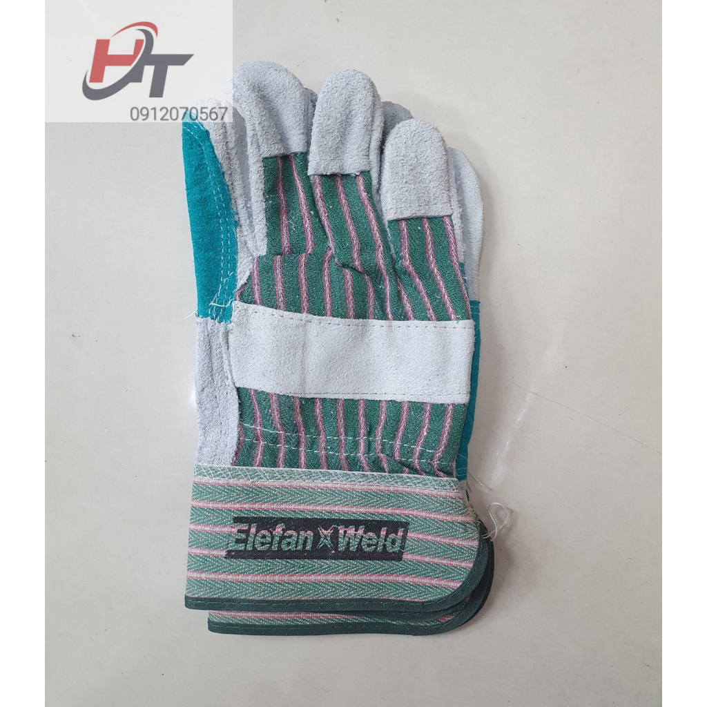 Găng tay hàn ELENFAN WELD  Bao tay hàn da lộn, chống cháy, chịu nhiệt/tia lửa văng bắn, lớp lót chống hầm bí