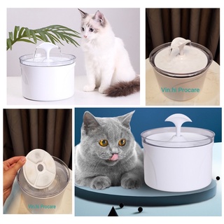Máy lọc nước tự động chó mèo - máy uống nước tự động cho chó mèo kèm lõi lọc than hoạt tính dành cho thú cưng 2.5 lít