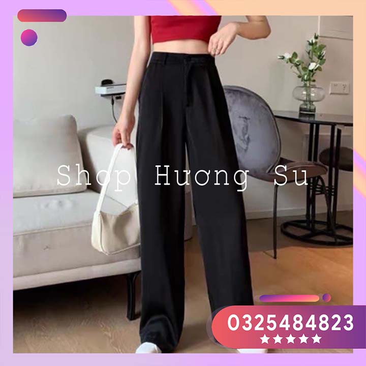 Quần ống rộng culottes xuông dài 100cm-HươngSu-(347-Qan-DuiOgRogDagSuogSizeLon-Tim)