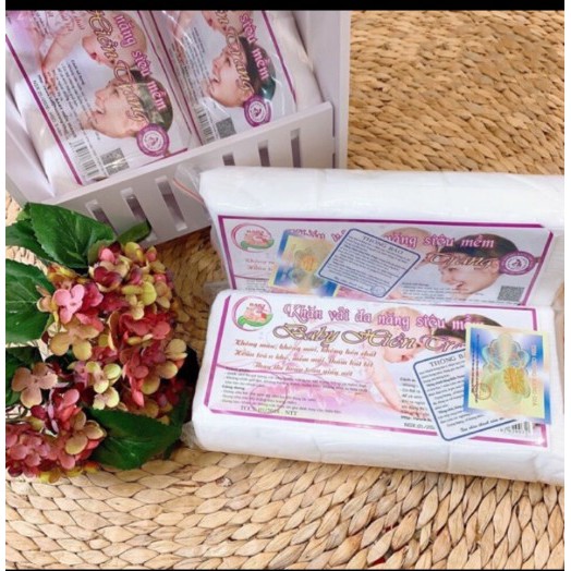 Khăn Vải Khô 💖𝑭𝑹𝑬𝑬𝑺𝑯𝑰𝑷💖Khăn Giấy Vải Đa Năng BABY HIỀN TRANG (~180gr)