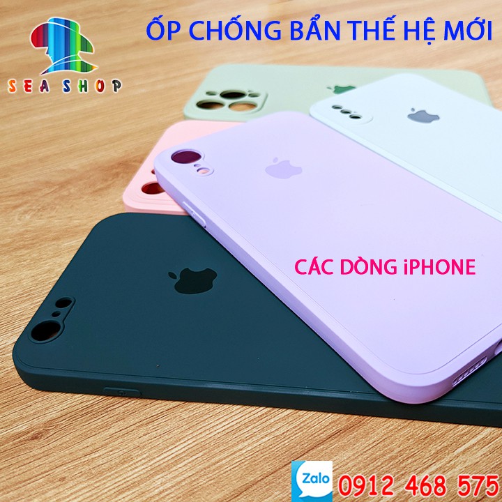 [CHỐNG BẨN THỂ HỆ MỚI] Ốp lưng iPhone CHỐNG BẨN - Nhựa dẻo - Viền vuông - iPhone 6S,7,8Plus,XS max,11 Pro Max, 12 Mini | BigBuy360 - bigbuy360.vn