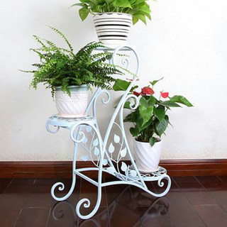 kệ cây cảnh bằng sắt hình lá