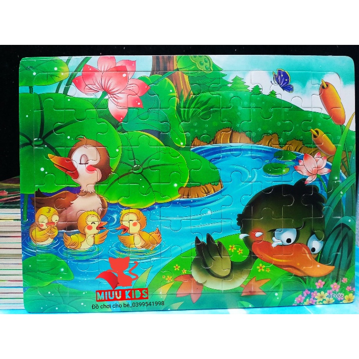 Đồ Chơi Tranh ghép 60 Miếng Chủ Đề Khủng Long Cho Bé Trai