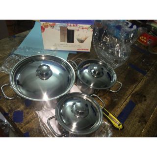 Bộ nồi sharp 3 chiếc dành cho cả bếp từ