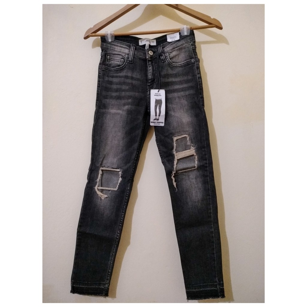 Quần jeans Mango dáng skinny crop nguyên mác/tag size 32
