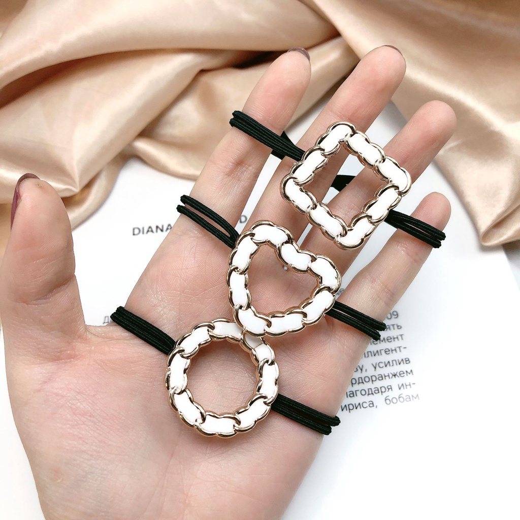 Dây buộc tóc cao su tròn dễ thương