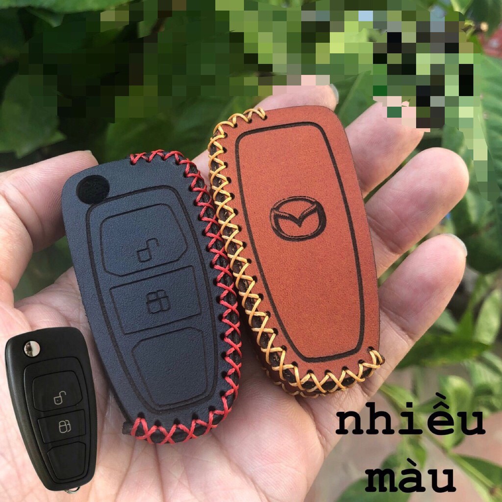 bao da chìa khoá BT50 chìa Gập handmade . da bò thật 100%, khắc TÊN, SĐT lên bao da . Tặng Móc Khóa
