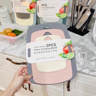 Bộ 3 Thớt Lúa Mạch Kháng Khuẩn Cao Cấp 3 Kích Thước