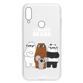 Ốp lưng đủ dòng Vsmart Joy 1/Joy 3/Joy 4/Active 1+/Bee 3/Live/Star/...Silicone trong in hình 3 con gấu