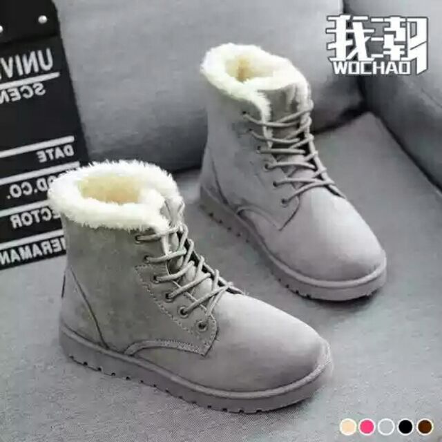 Boot Lông Xám