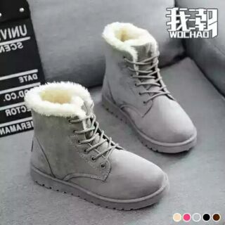 Boot Lông Xám