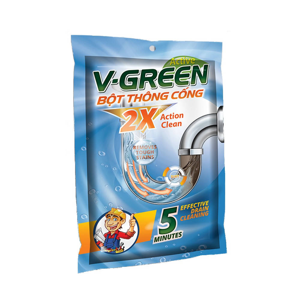 SALE Bột thông cống mạnh gấp 2 lần V-Green (Siêu HOT)