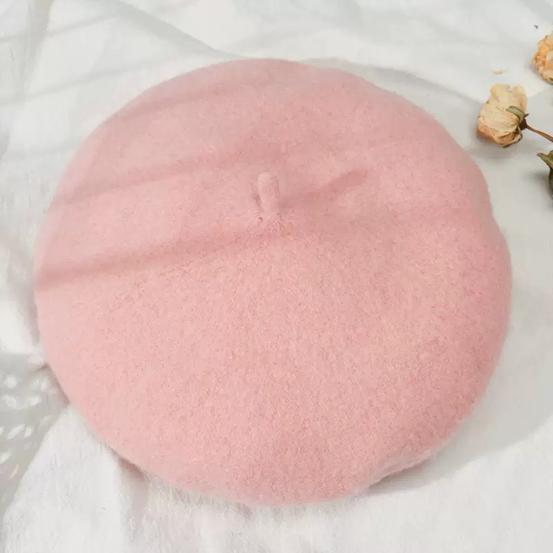 Mũ nón nồi beret dạ trơn nhiều màu thời trang nam nữ thanh lịch quý phái