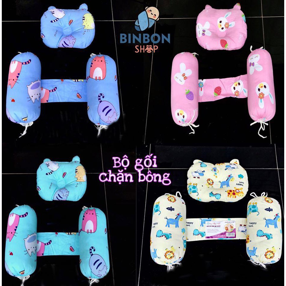 Bộ Gối Chặn Bông Sơ Sinh Cho Bé Ngủ Ngon- Hàng Việt Nam Bin Shop