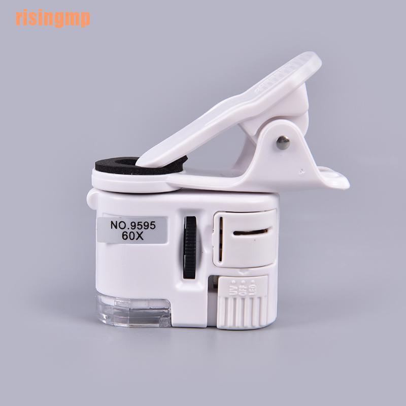 Kính hiển vi mini phóng to đến 60 lần có đèn LED UV tiện lợi