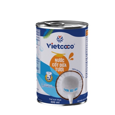 Nước cốt dừa tươi Vietcoco - Lon 400ml