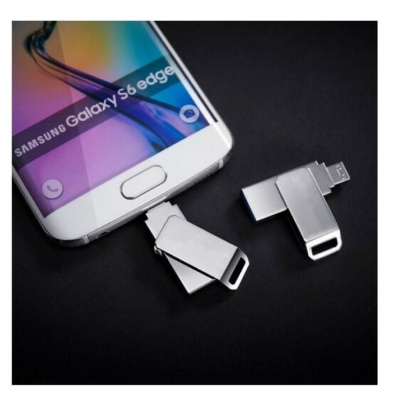 Usb Flash Drives Metal Rotary Otg Disk Waterproof Mobile Phone Drive U Card Micro Sd Bilis Memory Cards | BigBuy360 - bigbuy360.vn