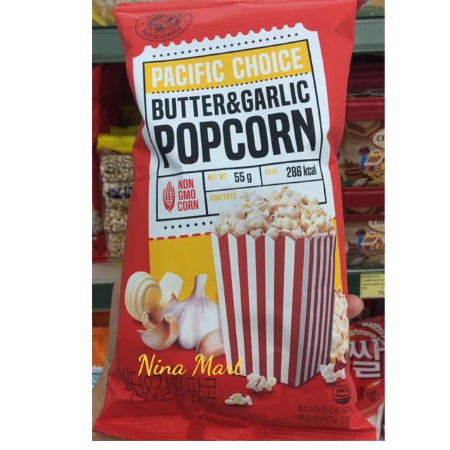 Bắp rang bơ tỏi 55g Hàn Quốc