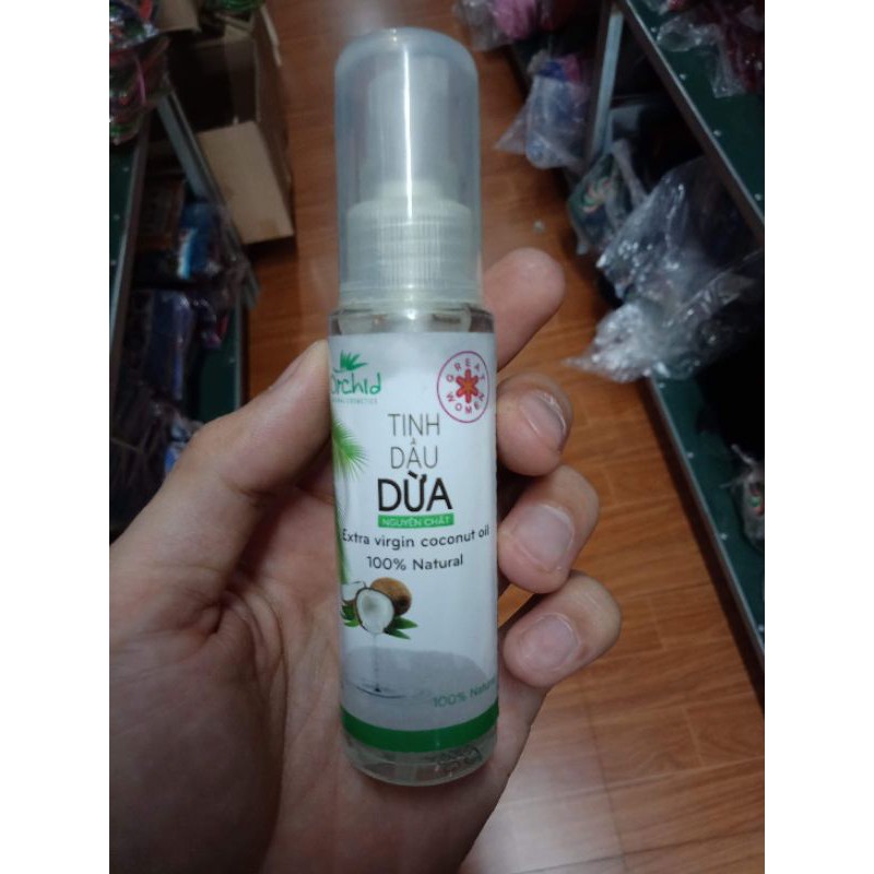 5 lọ tinh dầu dừa nguyên chất KL 50g