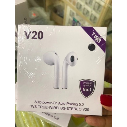 [Giảm Sốc] Tai Nghe Bluetooth Airpod V20 TWS Chính Hãng Chất Lượng - Bảo Hành 6 Tháng