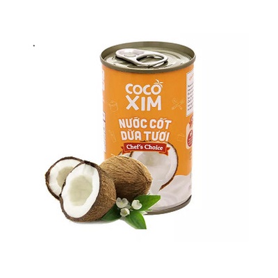Combo 6 lon nước cốt dừa tươi nguyên chất 100% Chef's Choice  - Thương hiệu COCOXIM 160ml - TACAPU