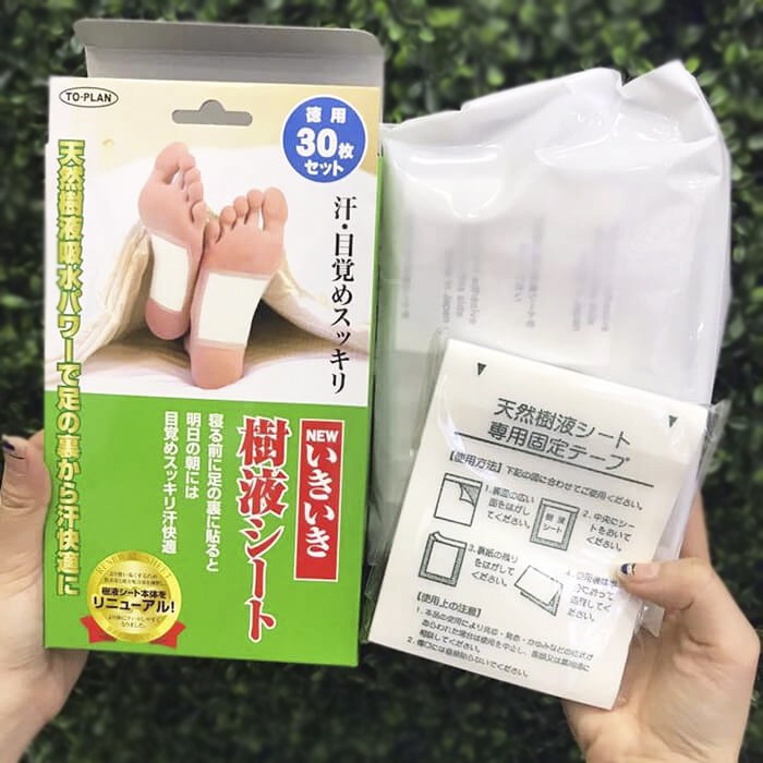 Miếng dán thải độc tố gan bàn chân To Plan 30 miếng Nhật Bản