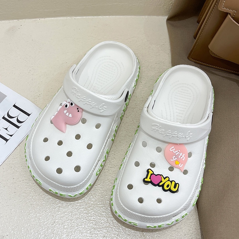 Dép Sandal Đục Lỗ Đế Dày Chống Trượt Dễ Thương Thời Trang Mùa Hè Cho Cặp Đôi