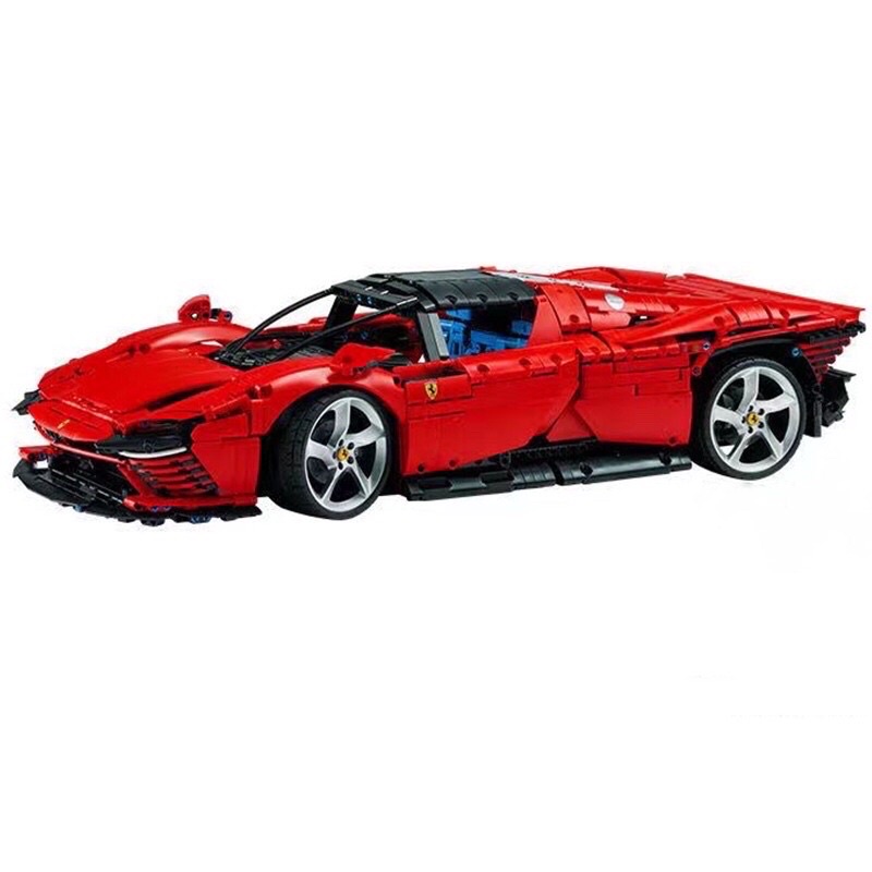 Xếp hình nonlego technic 42143 - Lezi 50003 Lắp ráp siêu Xe Ferrari Daytona SP3 Tỉ Lệ 1:8 3778 Mảnh