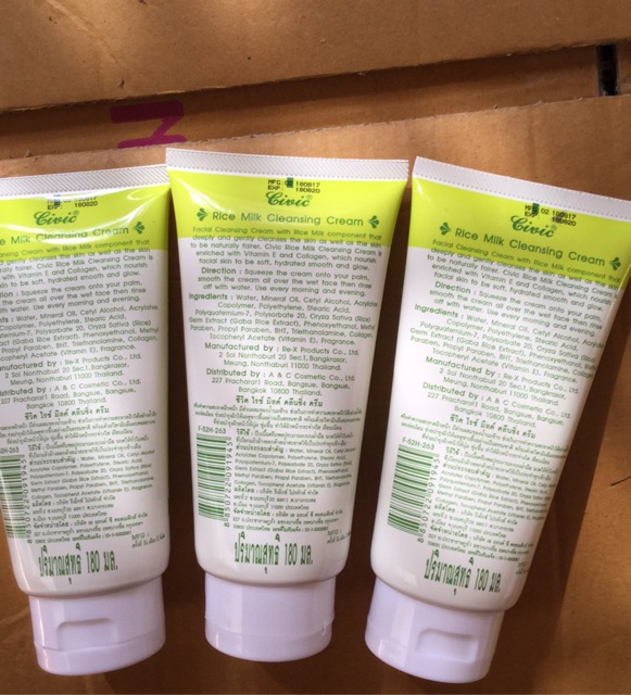 SỮA RỬA MẶT GẠO CIVIC RICE MILK THÁI LAN 180ML