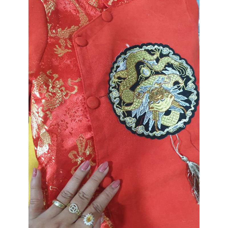 Áo dài Khánh tròn hình Rồng cao cấp size 9-30kg