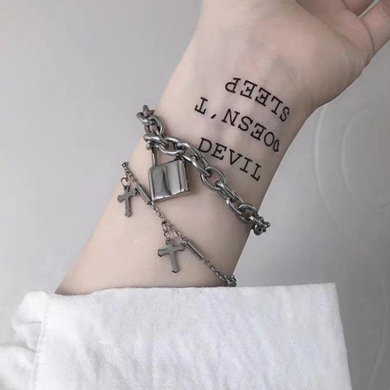 Vòng tay ổ khóa xích to phụ kiện thời trang nam nữ lắc tay Unisex phong cách Hàn Quốc