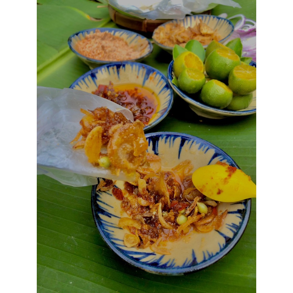 Combo 35k bánh tráng phơi sương muối tắc - hành phi nhà làm - Shop bánh tráng phơi sương Quỳnh Như - Bình Dương