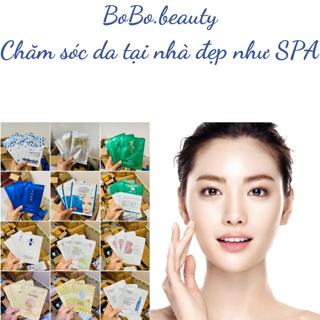 Combo 50 mặt nạ dưỡng da cao cấp nội địa trung mask cấp ẩm se khít lỗ chân lông sáng da giảm mụn