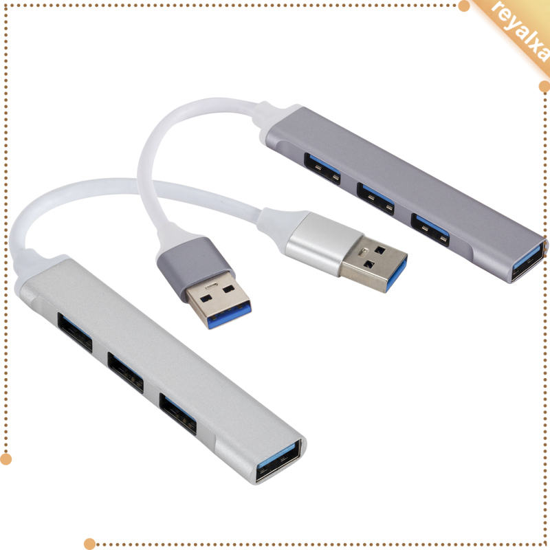 Hub Chia 4 Cổng USB 3.0 OTG Bằng Hợp Kim Kim Loại Nhỏ Gọn Cho PC / Máy Tính