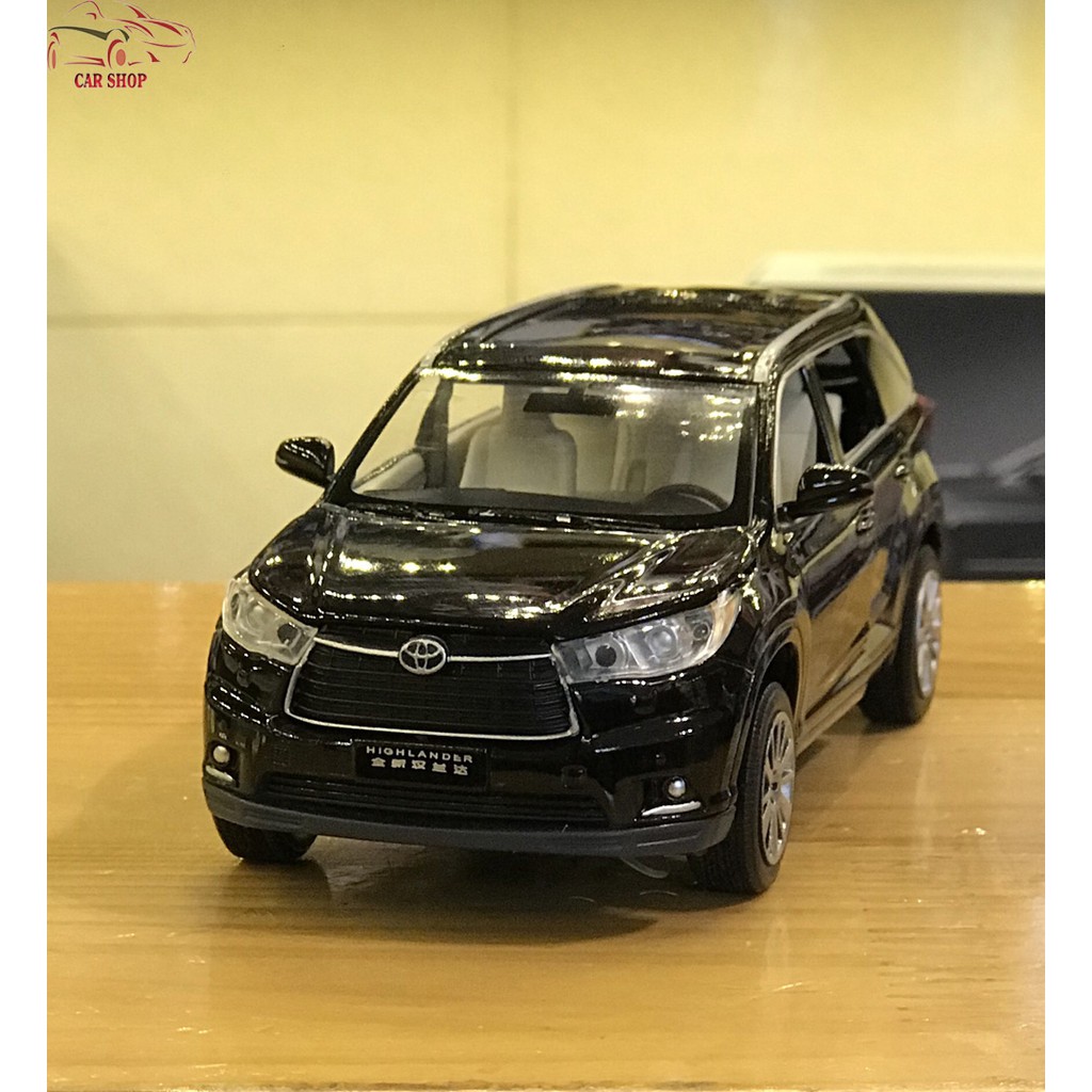 Mô hình xe ô tô Toyota HighLander tỉ lệ 1:32 màu đen