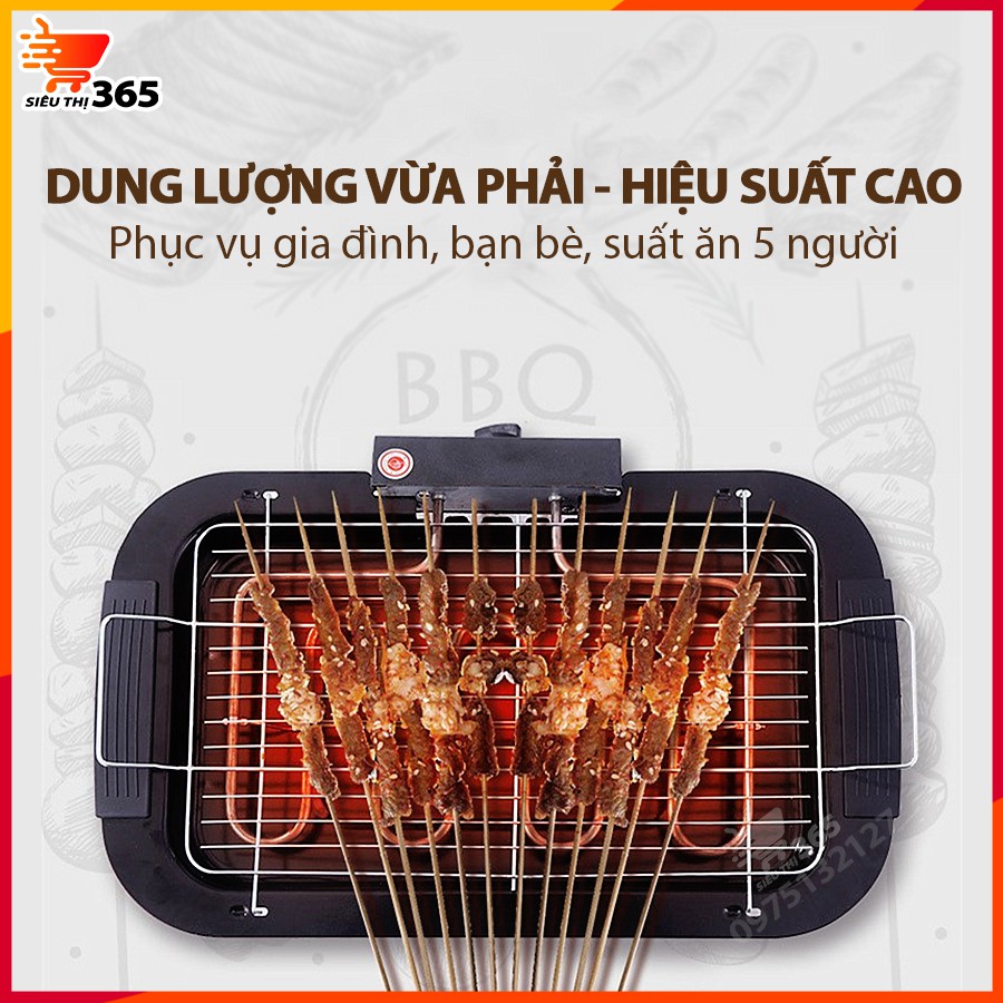 Bếp nướng điện đa năng không lửa không khói đảm bảo an toàn sức khỏe - BH 6 THÁNG - SIÊU THỊ 365 - BL02