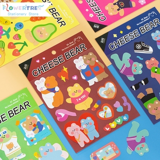 1 nhãn dán hình gấu dễ thương trang trí sổ tay