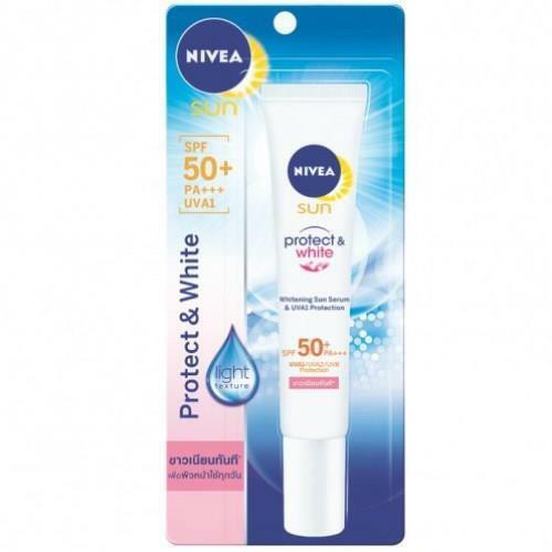 Tinh Chất Chống Nắng &amp; Trắng Da Nivea Protect &amp; White Sun Serum SPF 50+/PA+++ 30ml (Thái Lan)