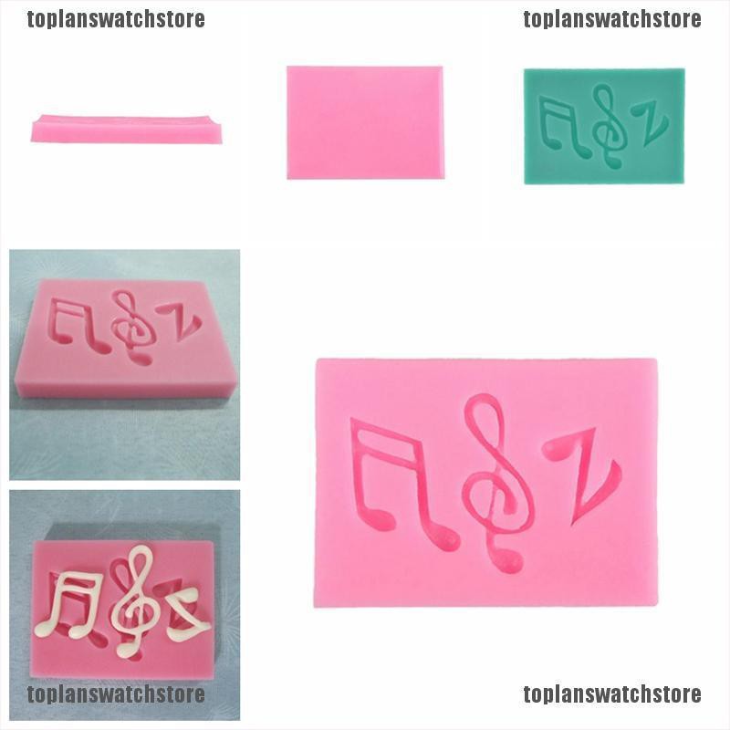 Khuôn Silicone Tạo Hình Nốt Nhạc Trang Trí Bánh
