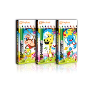 🍑[ MƯA KHUYẾN MÃI ]Bút chì 12 màu🍑 Elephant F-12 (1 hộp)
